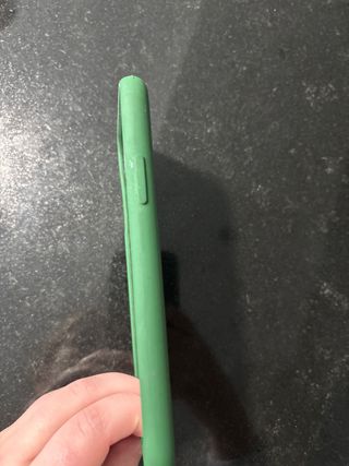 Funda iPhone XS Verde Oscuro Manzana Negra