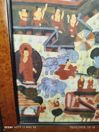 Antiguo cuadro Tíbetano Budista