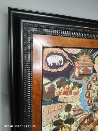 Antiguo cuadro Tíbetano Budista