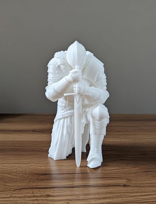 Figura Caballero Arrodillado Impresa 3D Colección