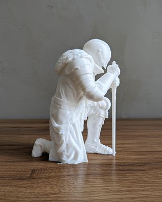 Figura Caballero Arrodillado Impresa 3D Colección