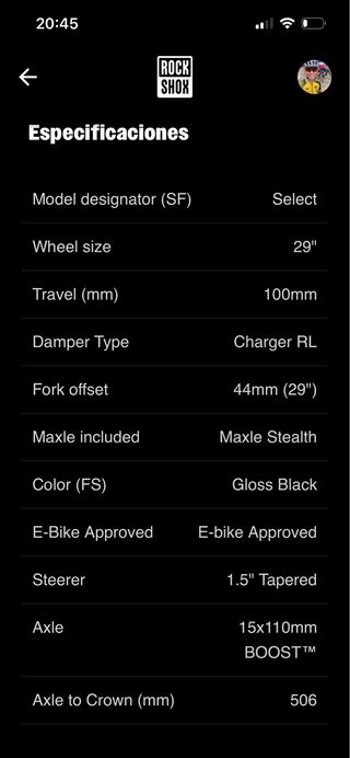 Horquilla Rock Shox SID Select SL