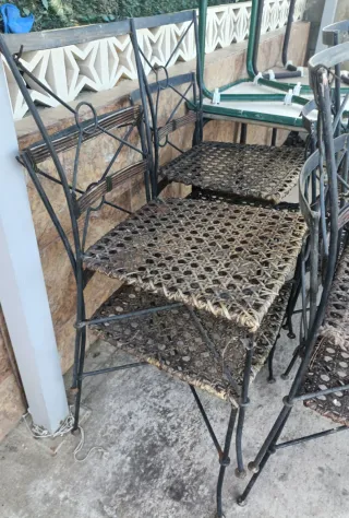 Lote de 12 Sillas de forja ( PRECIO UNIDAD )