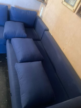 Sofá Cama Chaise Longue Ikea Azul