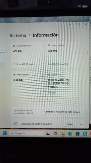 Lenovo IdeaPad Flex 5 Táctil Gris (14")