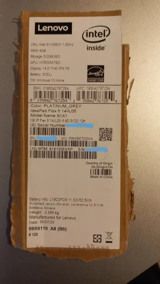 Lenovo IdeaPad Flex 5 Táctil Gris (14")