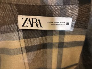 Chaqueta Zara cuadros mujer Talla XS