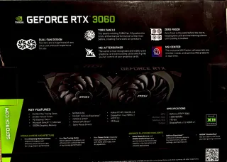 MSI GeForce RTX 3060 12GB OC Tarjeta Gráfica