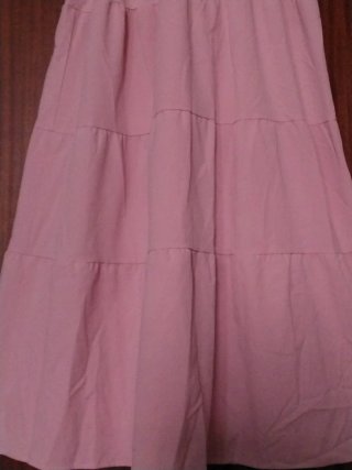 Vestido largo-maxi escote c/botones Romántico-Boho