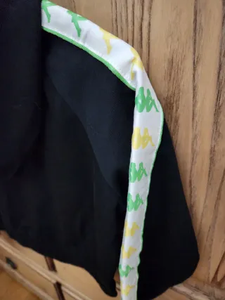 Felpa Kappa nera con banda laterale