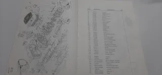 Catalogo de piezas de recambio Suzuki minicross.