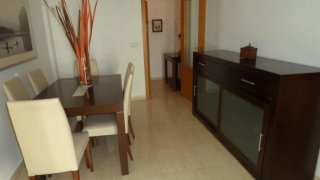 Muebles salón madera nogal