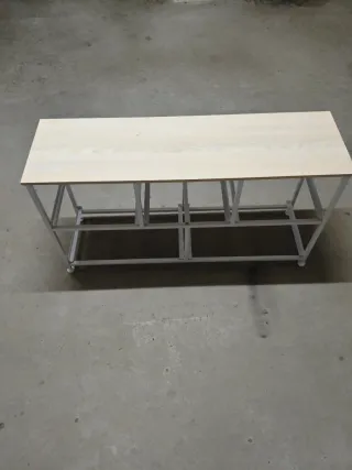 Estante Metálico y Madera 100x30x55 cm