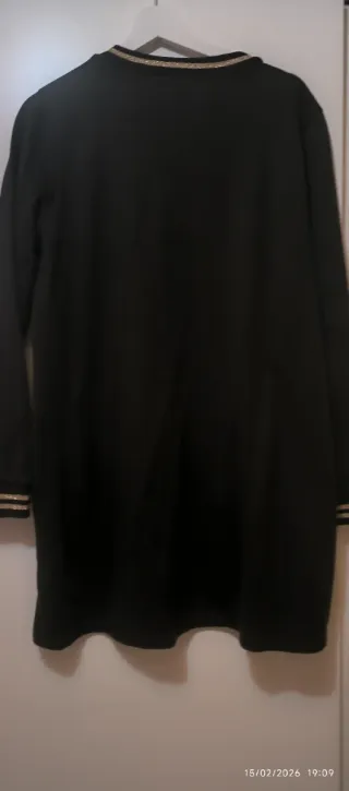 Vestido negro y dorado Lola Casademunt Talla L-XL