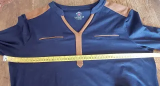 Camiseta azul de algodón Lloyds Talla XL