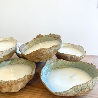 Velas artesanales de cerámica