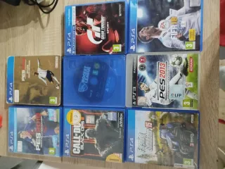 PS4 + Volante con Pedales y 8 Juegos