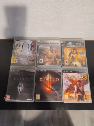 Lote pack 6 Juegos PS3 Skyrim, Diablo, Sacred