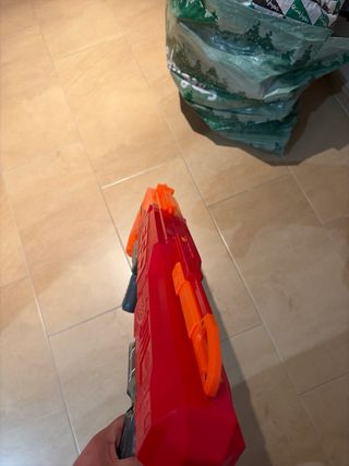 Pistola Nerf Mega Twinshock Naranja/Roja