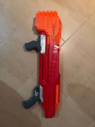 Pistola Nerf Mega Twinshock Naranja/Roja