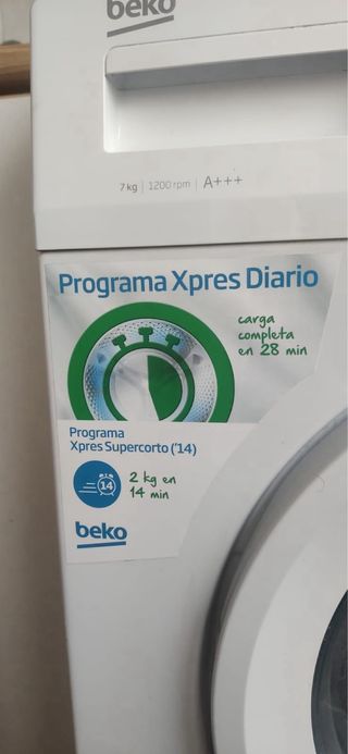 Lavadora en buen estado Beko A+++ 7kg