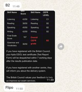 Clases inglés B2 Aptis