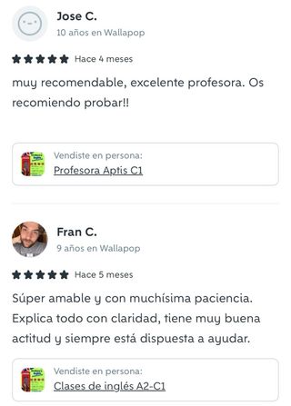 Clases inglés B2 Aptis