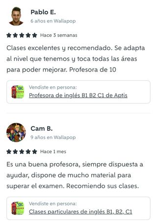 Clases inglés B2 Aptis