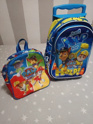 Mochila infantil Paw Patrol con ruedas