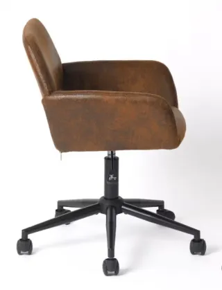 Silla de oficina piel con ruedas