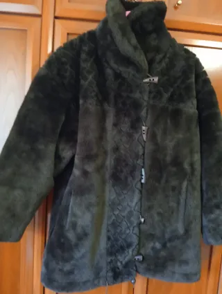 Abrigo de pelo mujer marrón