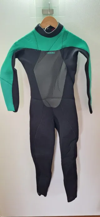 Traje neopreno niño verde y negro