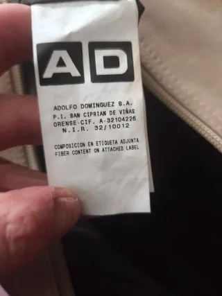 Bolso Adolfo Dominguez Beige wintage