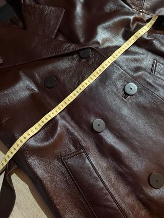 Abrigo largo piel Massimo Dutti