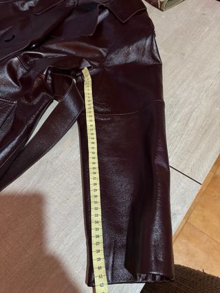 Abrigo largo piel Massimo Dutti