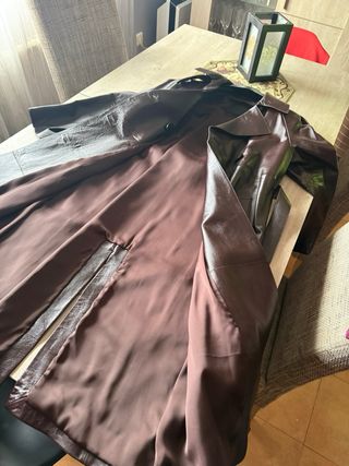 Abrigo largo piel Massimo Dutti