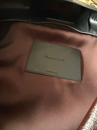 Abrigo largo piel Massimo Dutti
