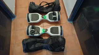 2 Hoverboards Blancos con Bolsas
