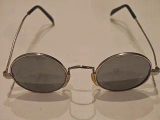 Gafas metálicas redondas cristal negro