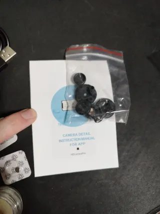 Cámara espía y pinganillo