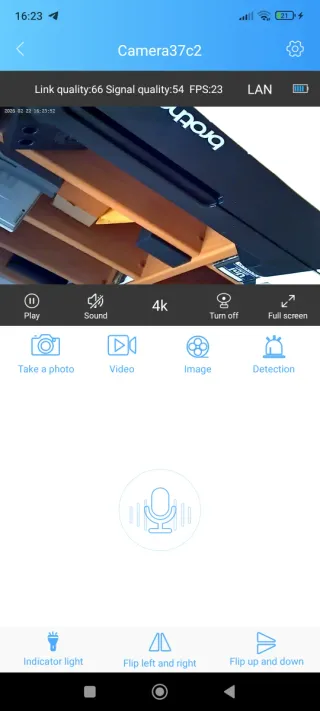 Cámara espía y pinganillo