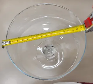 Copa grande decorativa de vidrio