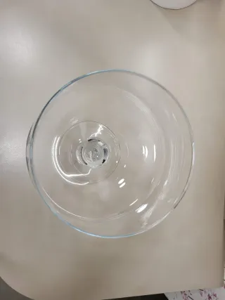 Copa grande decorativa de vidrio