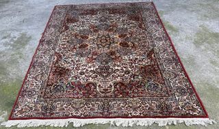 Alfombra Oriental Lana Rosetón Central