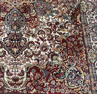 Alfombra Oriental Lana Rosetón Central