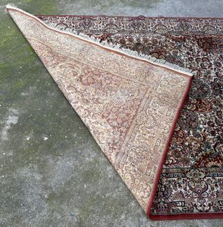 Alfombra Oriental Lana Rosetón Central