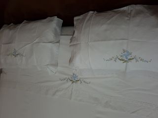 Copriletto e lenzuola matrimoniali