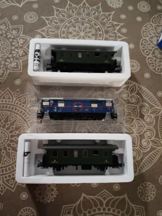 Set 3 Vagones Escala H0 Roco y Liliput