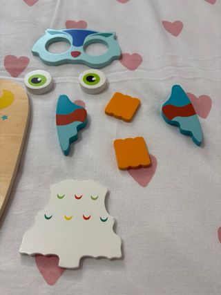 Puzzle de madera búho infantil