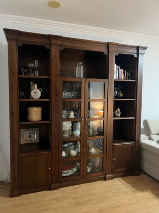 Vitrina de salón madera pino